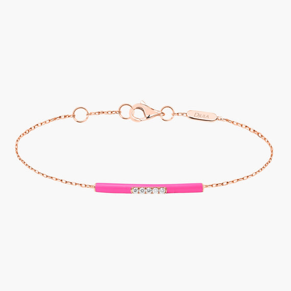 Marbella bracelet pink enamel