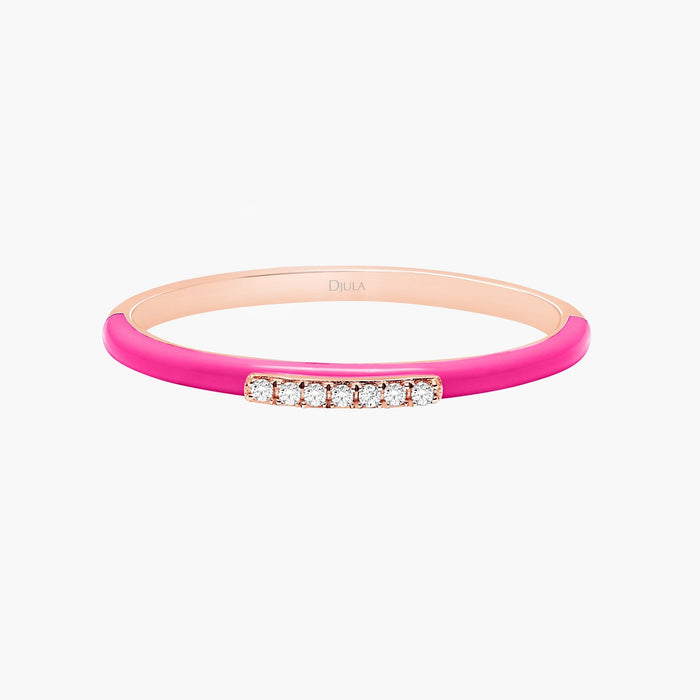Marbella Ring Pink Enamel