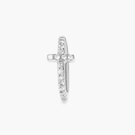 Cross Hoop Piercing