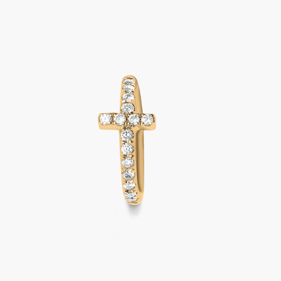 Cross Hoop Piercing