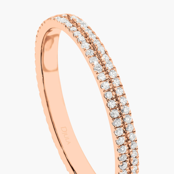 Bague double anneau Union