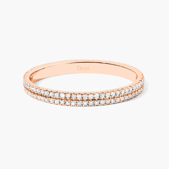 Bague double anneau Union