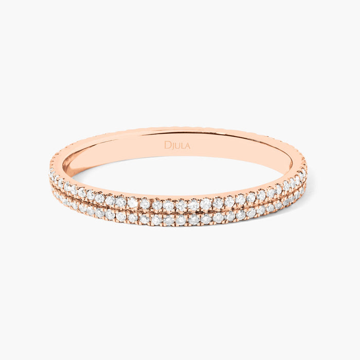 Bague double anneau Union