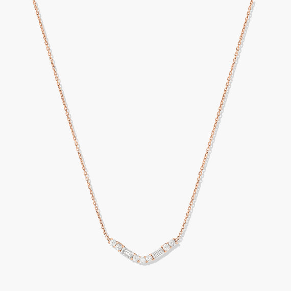 Collier V Baguette Diamants
