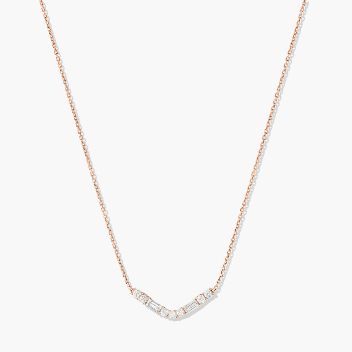 Collier V Baguette Diamants