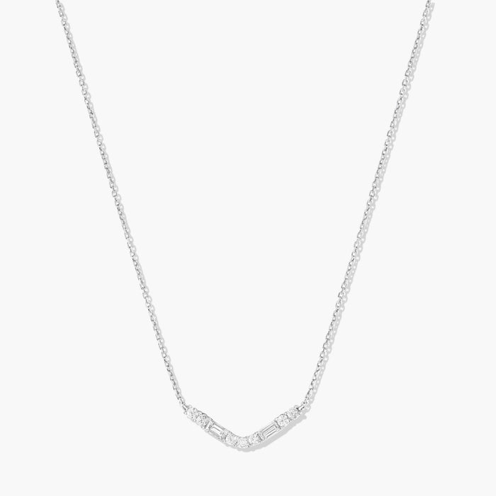 Collier V Baguette Diamants