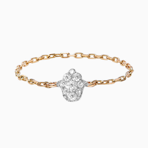 Bague Magic Touch chaîne main