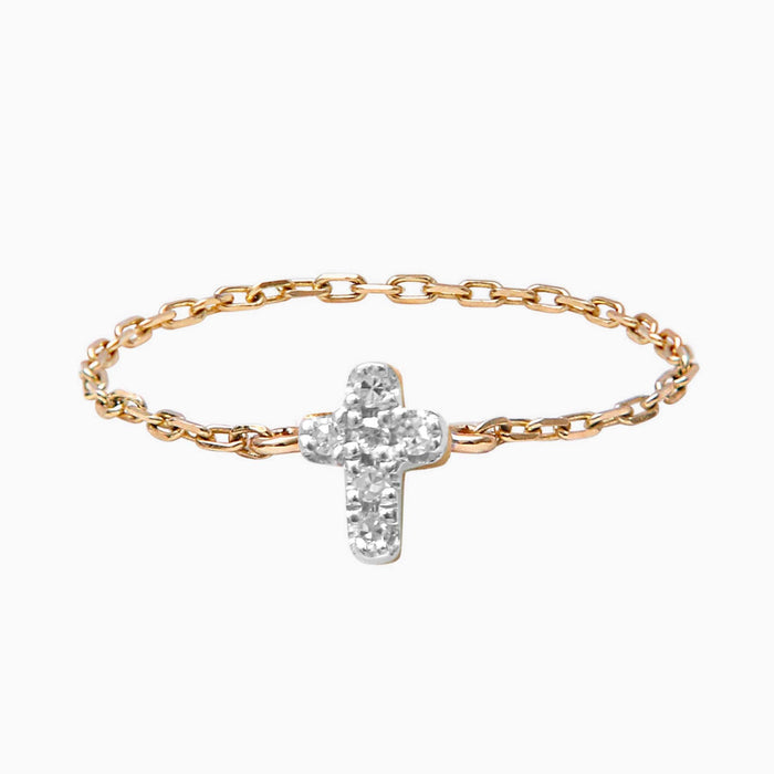 Magic Touch cross chain ring
