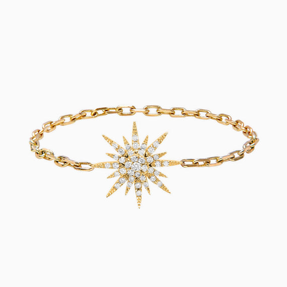 Bague chaîne Soleil