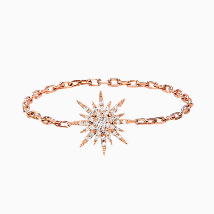 Bague chaîne Soleil