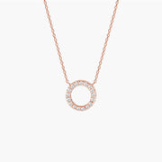 Magic Touch circle chain necklace