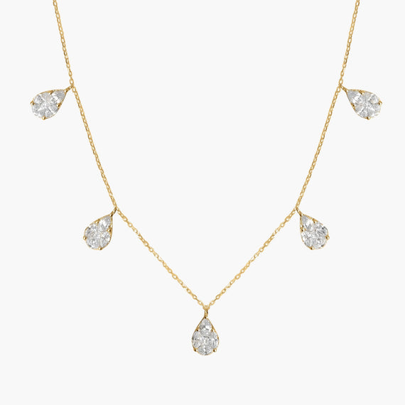 Choker Éclat 5 poires