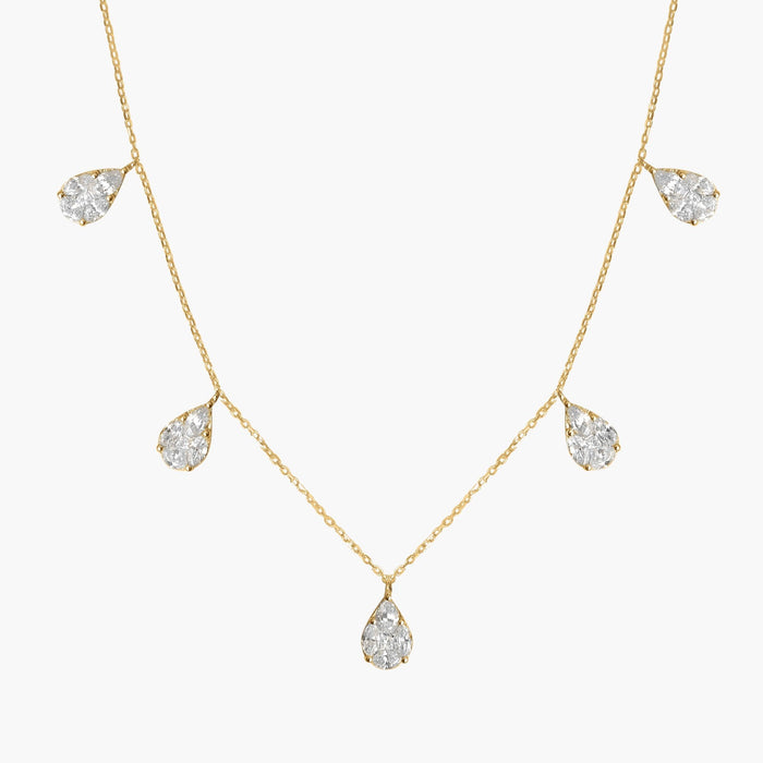 Choker Éclat 5 poires