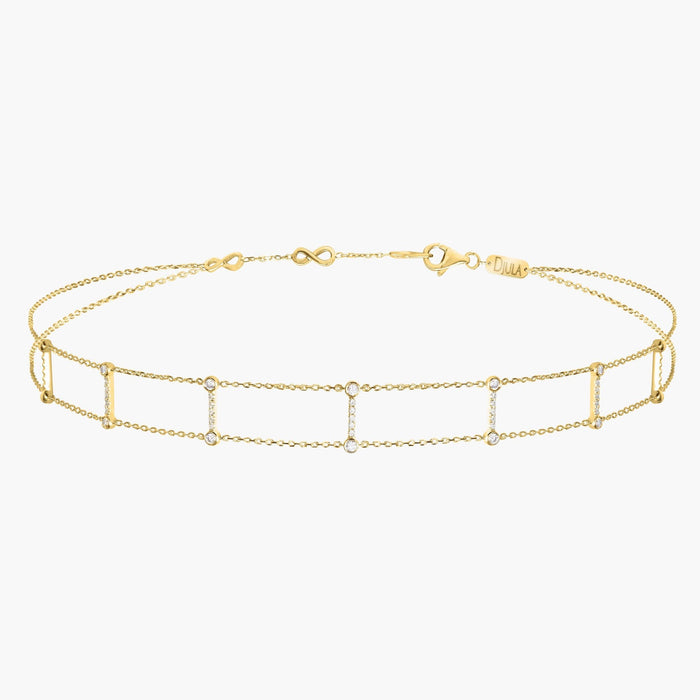 Double line bar choker