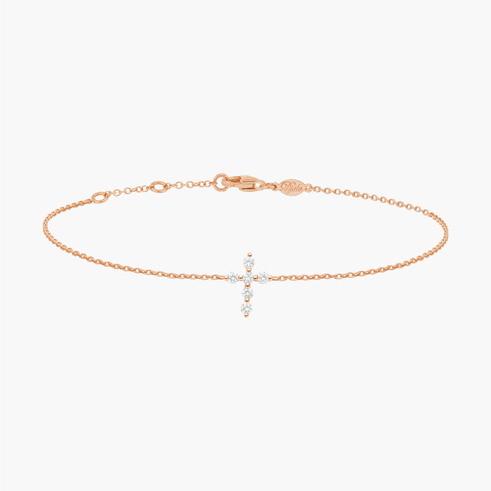 Crystal Esme Cross Bracelet (Silver) – Love Stylize