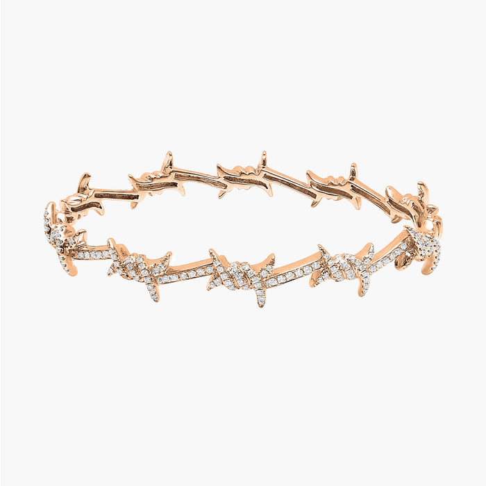 Jonc Barbelé pavé grand modèle