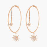 Soleil Chain Hoops
