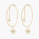 Soleil Chain Hoops
