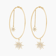 Soleil Chain Hoops