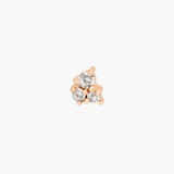 3 diamond fairytale bar piercing