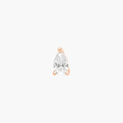 Piercing barre solo poire