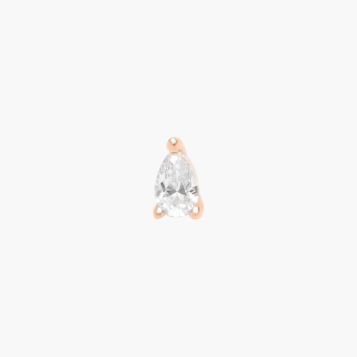 Piercing barre solo poire