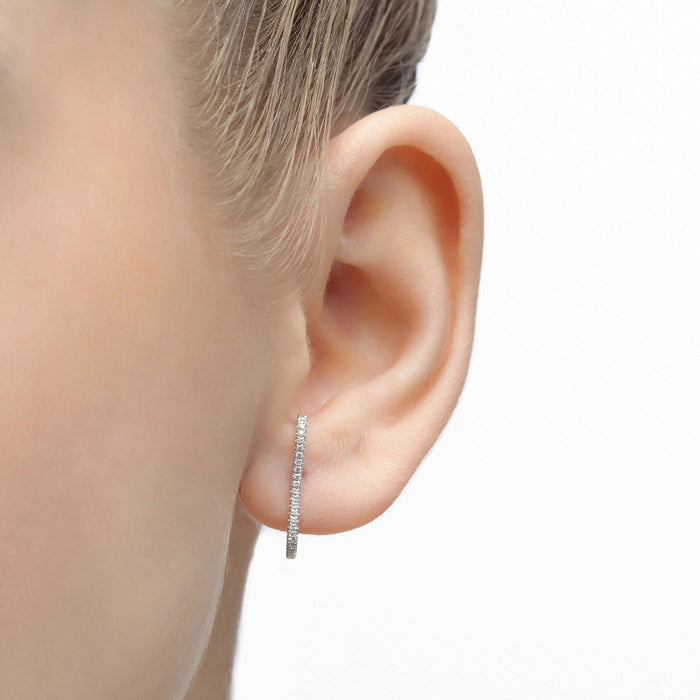 Bar Single Diamond Earring