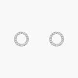 Magic Touch circle diamond earrings