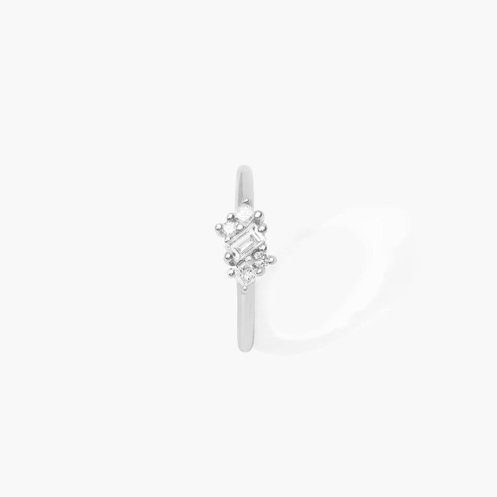 Mini Piercing Créole Multi  Diamants 8mm