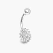 Summer Flower Diamond Navel Piercing