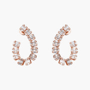 Boucles d’Oreilles Beverly Hills Baguette Diamant