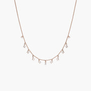 Collier 11 Baguette Diamants