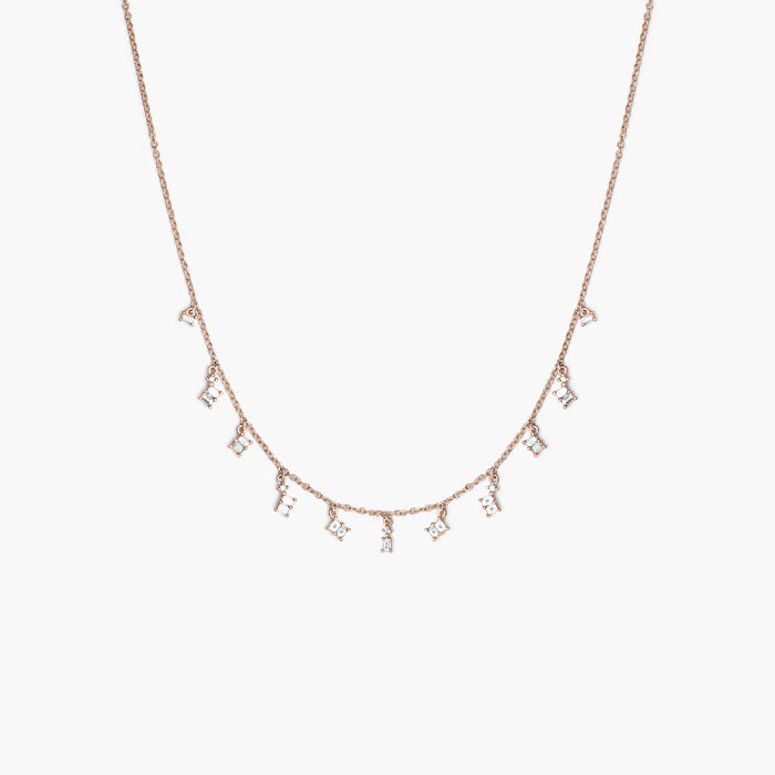 Collier 11 Baguette Diamants