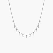 Collier 11 Baguette Diamants