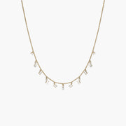 Collier 11 Baguette Diamants