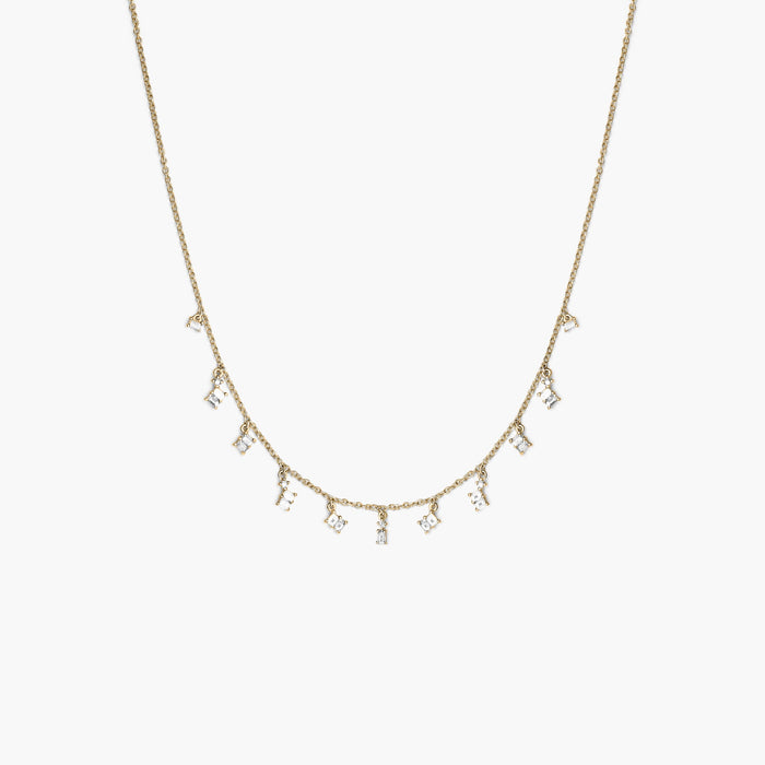 Collier 11 Baguette Diamants