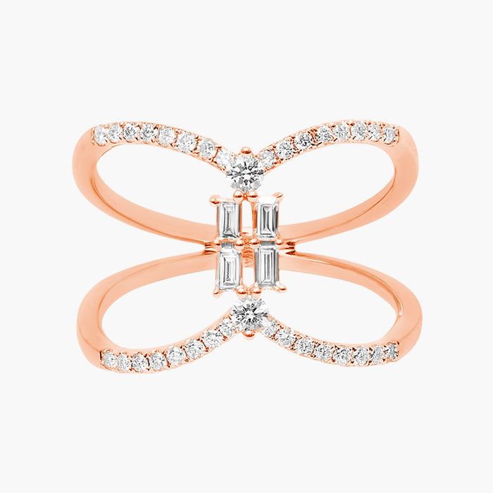 Bague Beverly Hills Croisée Diamants