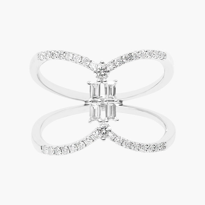 Bague Beverly Hills Croisée Diamants
