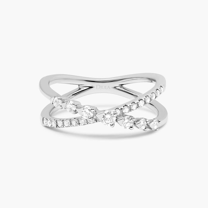 Cross Diamond Ring