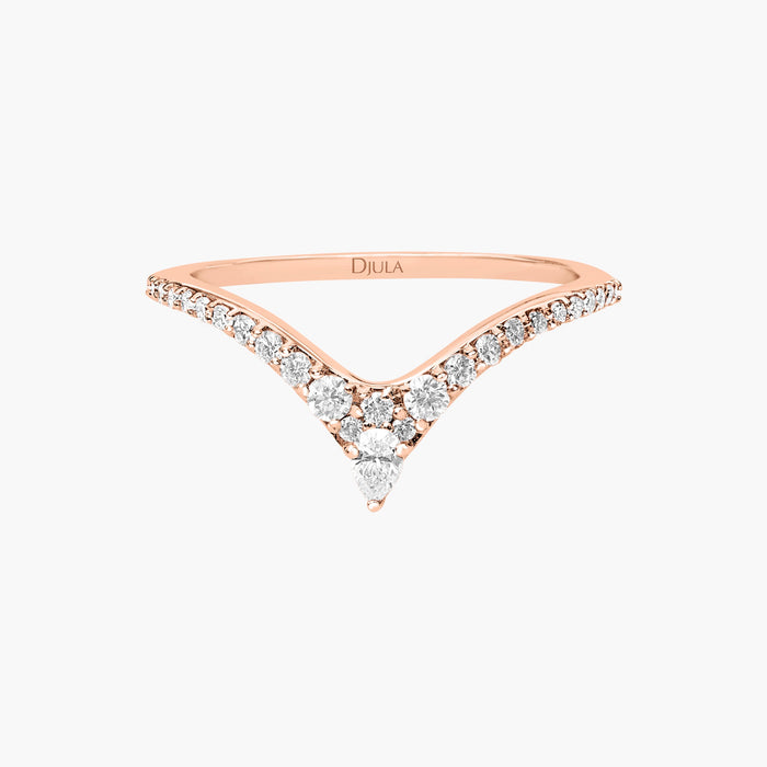 Bague V Diamants