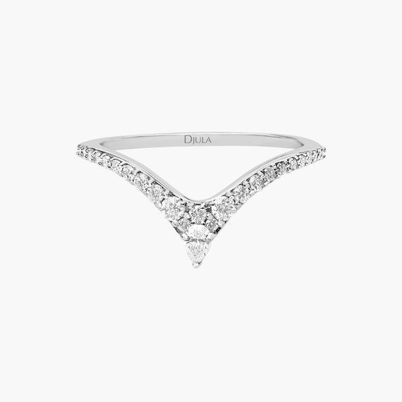 Bague V Diamants