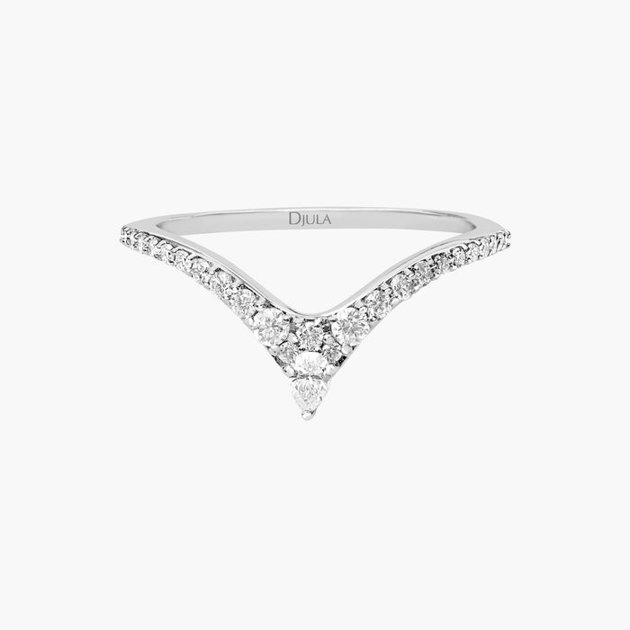 Bague V Diamants