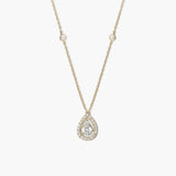 Pear Diamond Union Necklace
