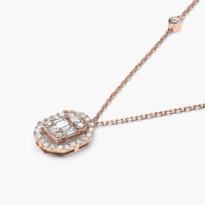 Collier Baguette Carré Union Diamants