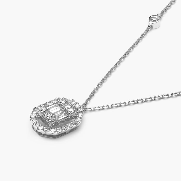 Collier Baguette Carré Union Diamants