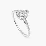Pear Diamond Union Ring